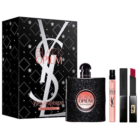 ysl gift set mens|boots black opium gift set.